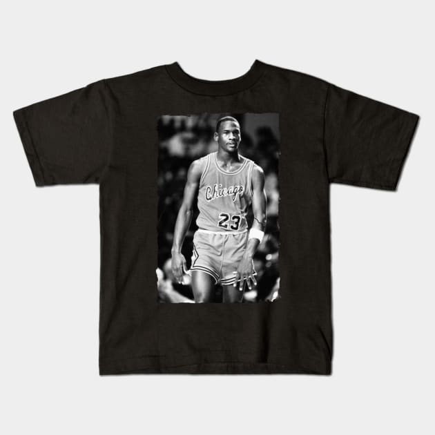 Michael Jordan - Vintage Kids T-Shirt by GoodMan999